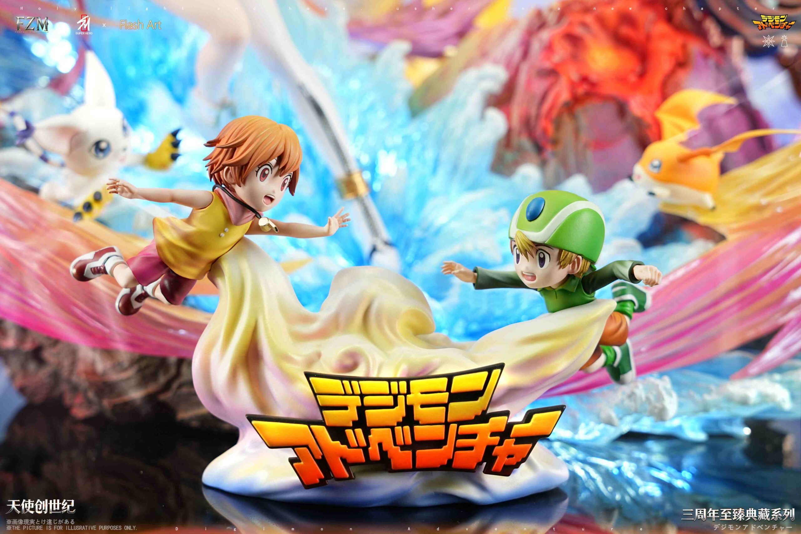 SUPER HERO Studio × Flash Art STUDIO × Fantasy Zone Maker Digimon Angewomon & Angemon
