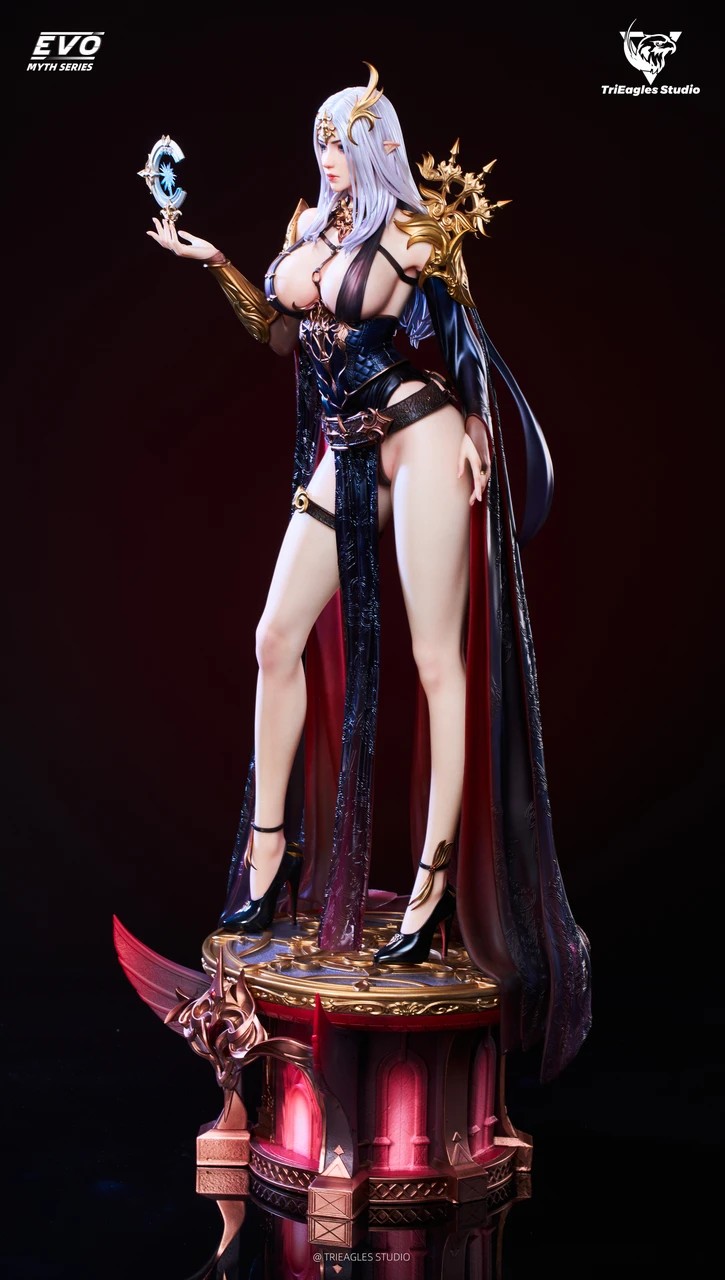 TriEagles Studio - Original Fantasy Starry Dark Angel Aela TOPGK 1/4 Full PU & Polystone Resin LED Statue