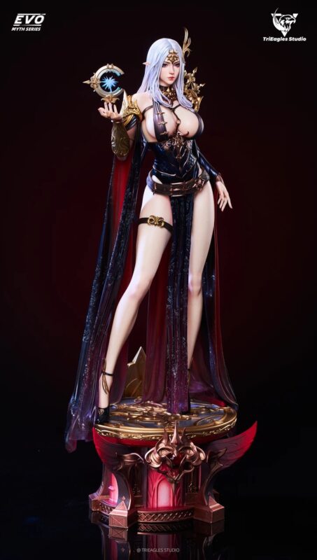 TriEagles Studio - Original Fantasy Starry Dark Angel Aela TOPGK 1/4 Full PU & Polystone Resin LED Statue