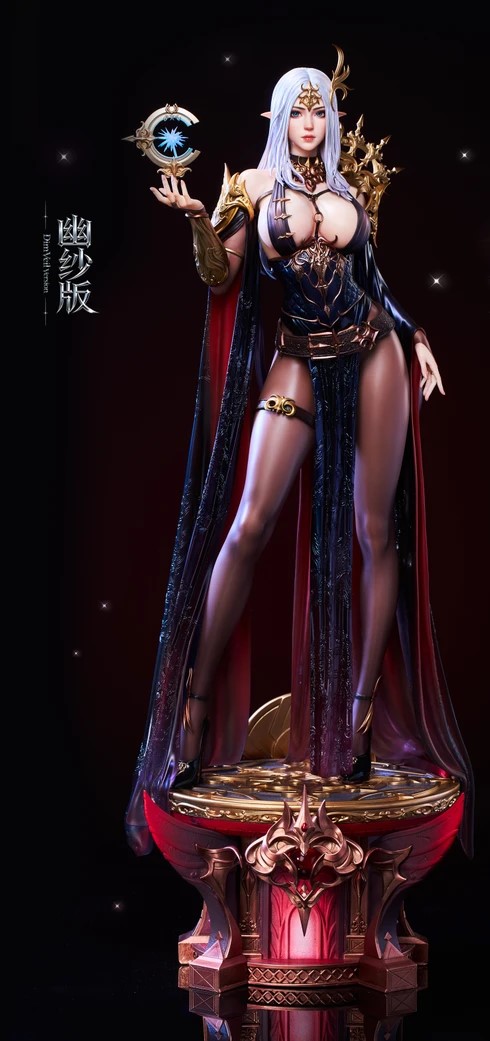 TriEagles Studio - Original Fantasy Starry Dark Angel Aela TOPGK 1/4 Full PU & Polystone Resin LED Statue