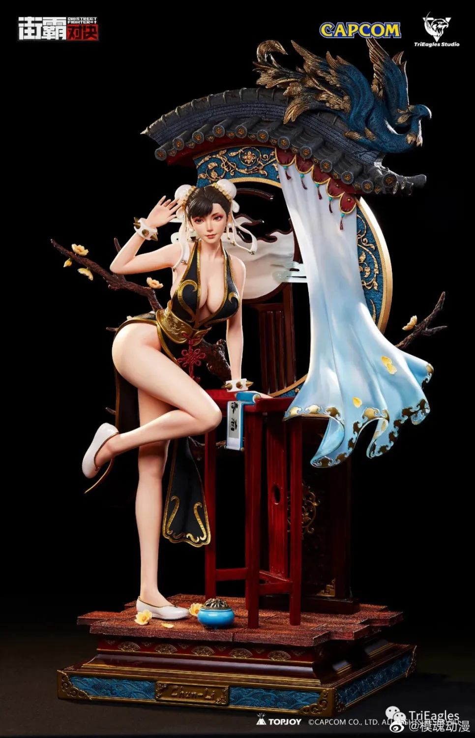 TriEagles Studio Street Fighter: Duel Chun-Li Crystal Series 1/4 Scale Licensed Statue - Image 3