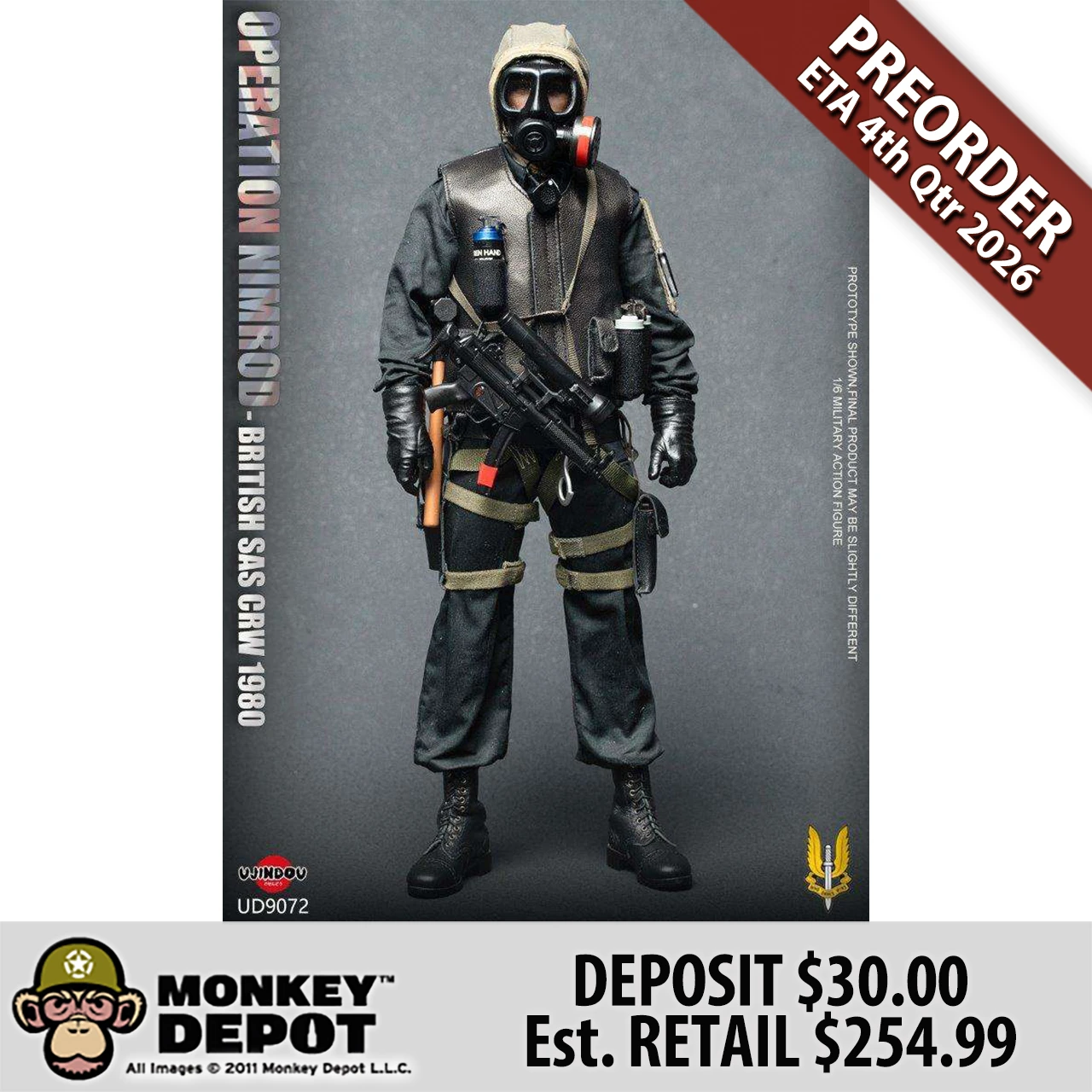 UJINDOU – Operation Nimrod British SAS CRW 1980 TOPGK Licensed Military Figure UD9072(Licensed)