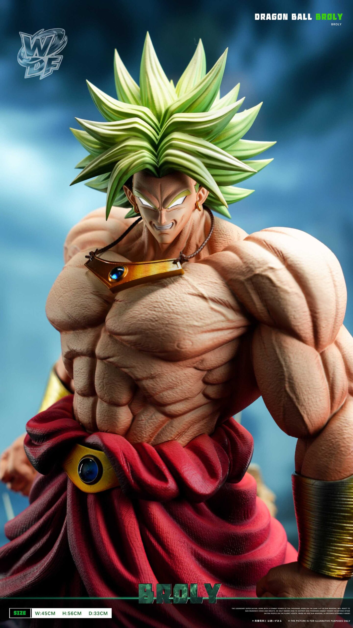 WDF Studio - Dragon Ball Broly 1/6 Scale TOPGK Limited Edition Resin Statue With LED - Image 3