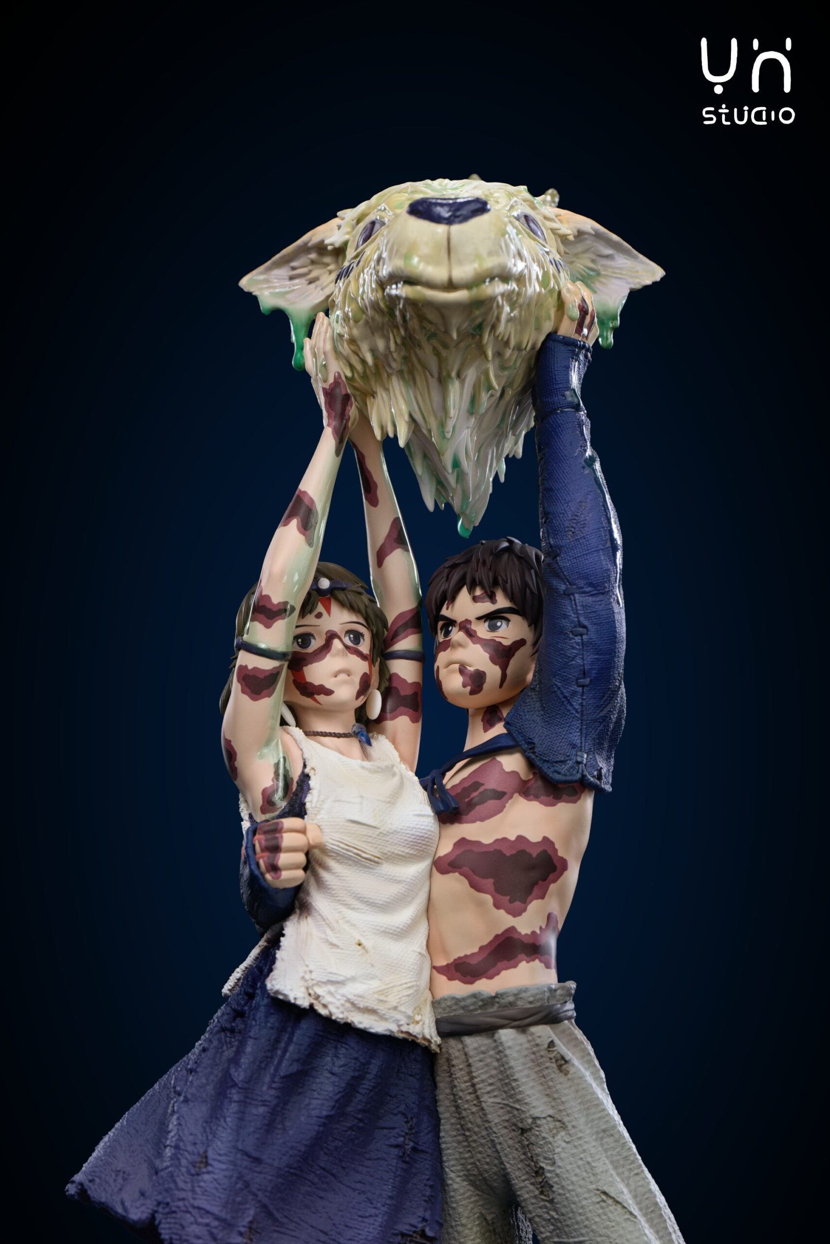 YH Studio Princess Mononoke San & Ashitaka & Forest Spirit