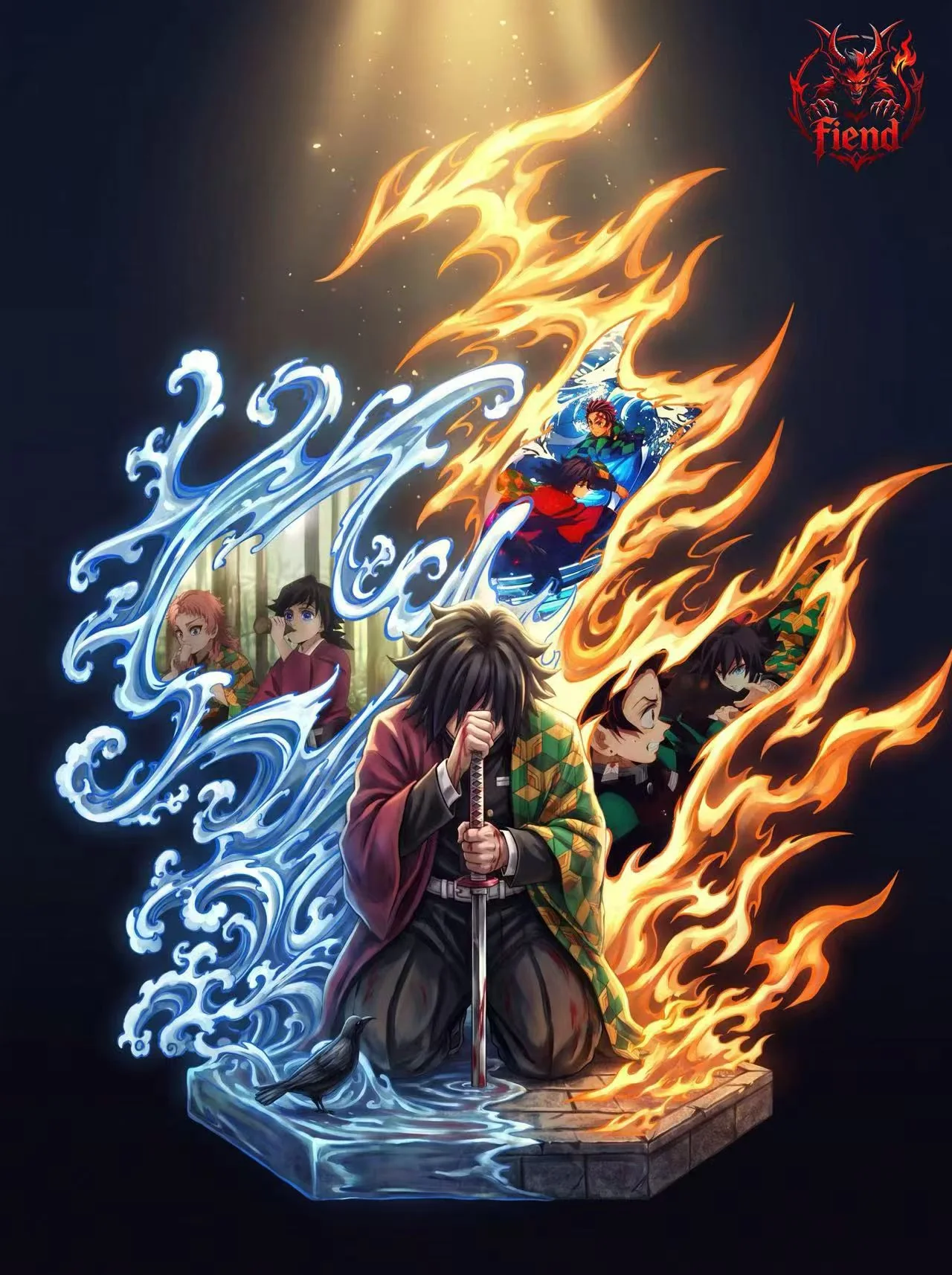 Fiend Demon Slayer Kimetsu no Yaiba Giyu Tomioka