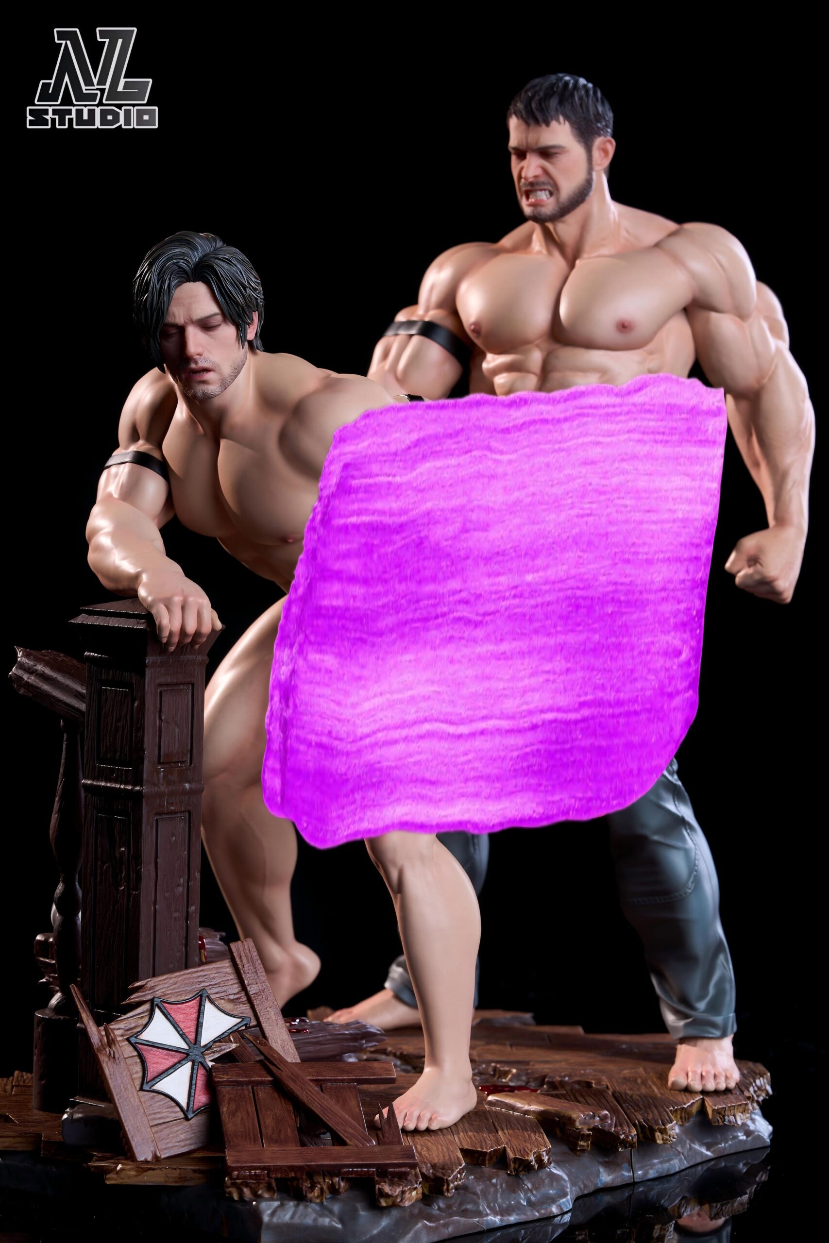 Resident Evil Leon and Chris 1/6 scale statue