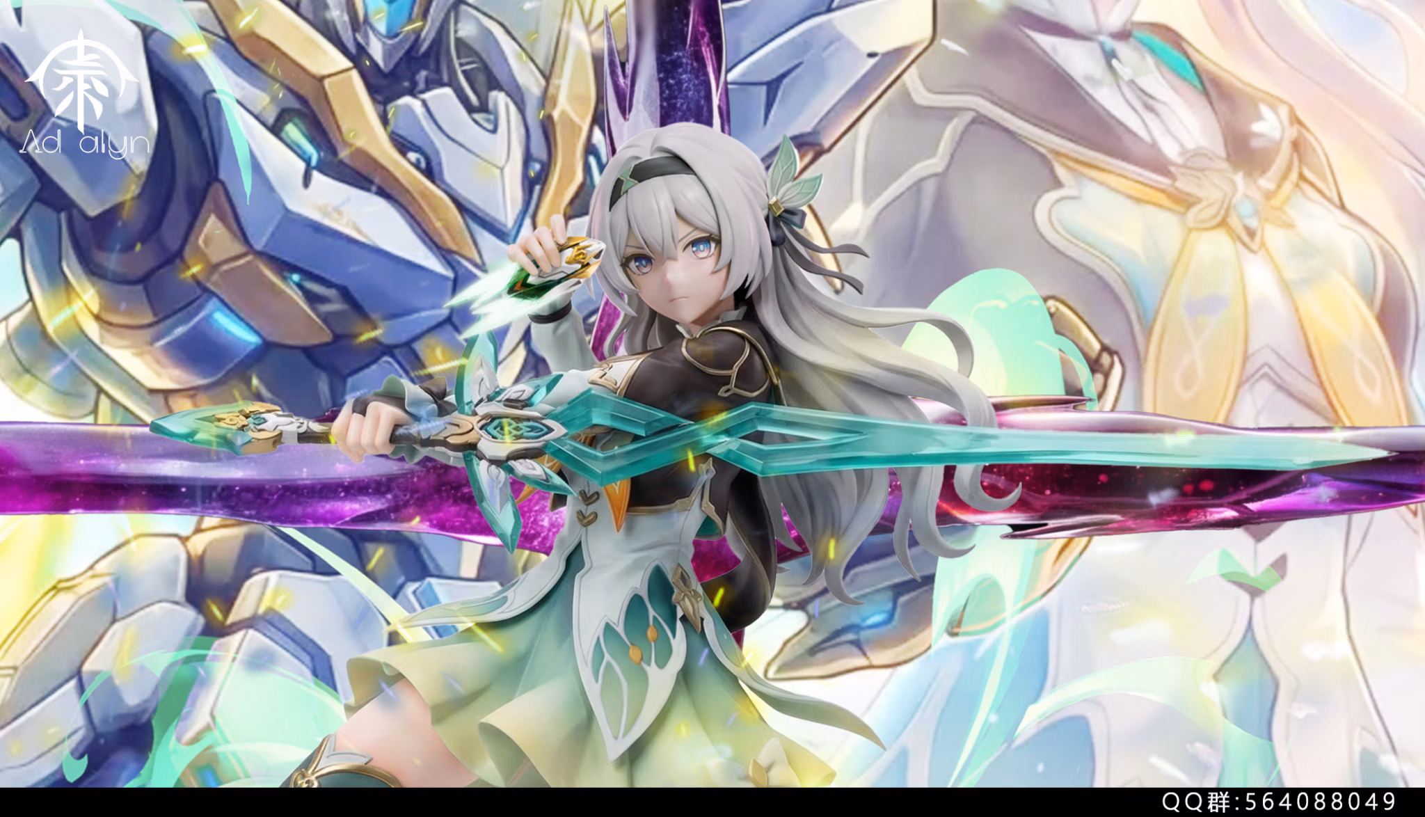 Ad alyn Studio Wuthering Waves x Honkai: Star Rail Aemeath & Firefly – 1/6 Scale Crossover Statue - Image 11