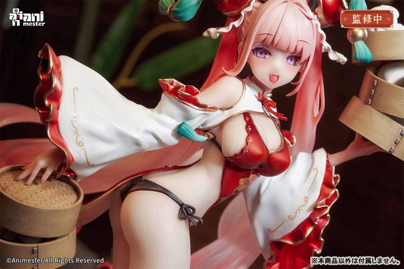 Detail of the New Year costume on the AniMester Long Xiaoling figure