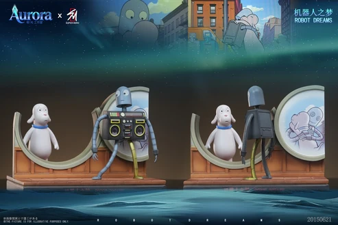 Aurora x Super Hero Studio Robot Dreams Robot & Dog