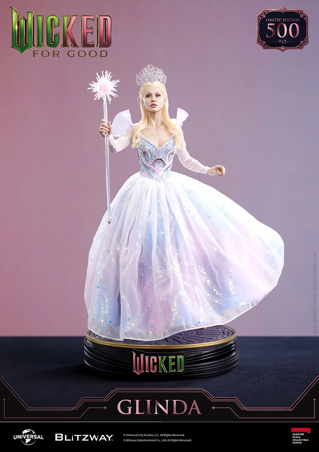 BLITZWAY Wicked: For Good Elphaba & Glinda – 1/4 Scale Licensed Statue - Image 3