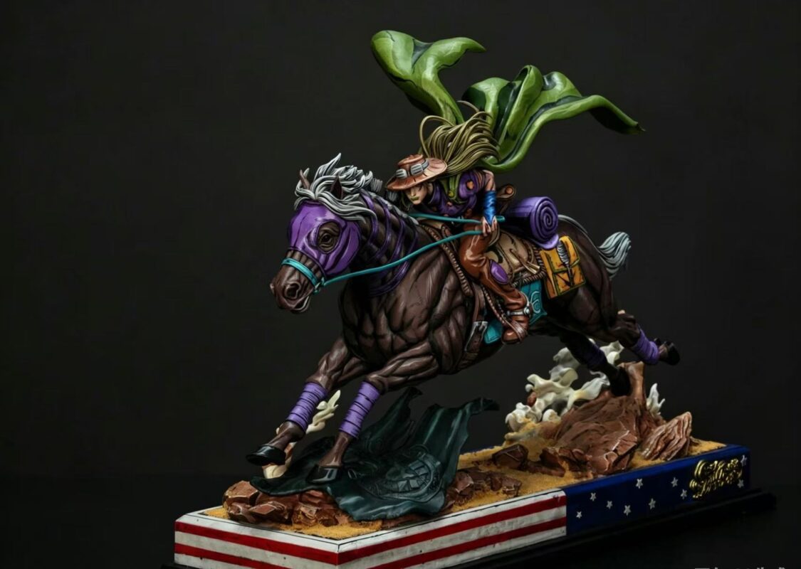 Bard Studio JoJo's Bizarre Adventure Gyro Zeppeli 16 Scale Statue with Horse