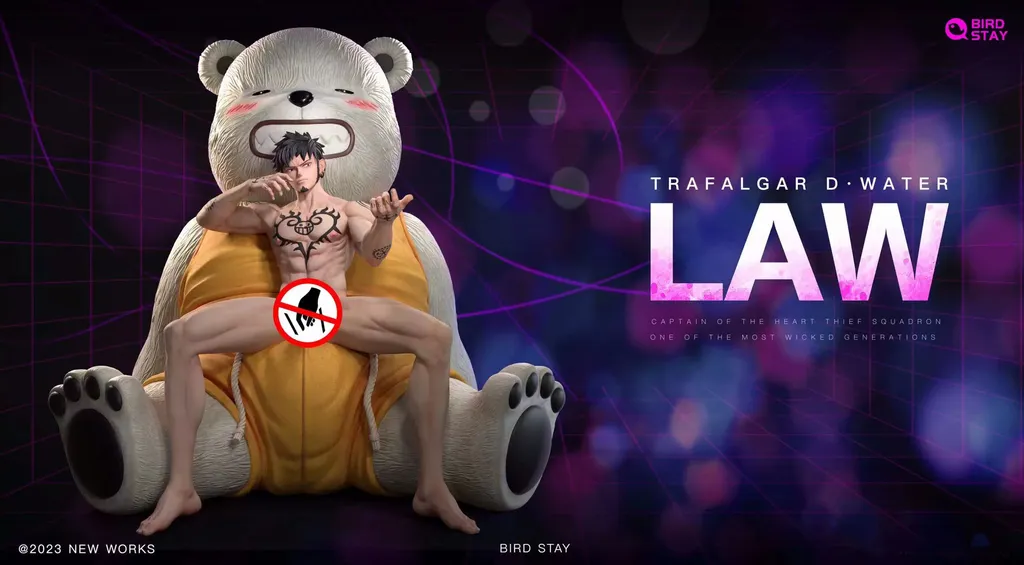 Bird Studio One Piece Trafalgar D. Water Law