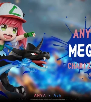Biubiu Studio Pokémon Ash Ketchum Cosplay Anya & Mega Charizard