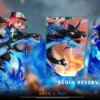 Biubiu Studio Pokémon Ash Ketchum Cosplay Anya & Mega Charizard
