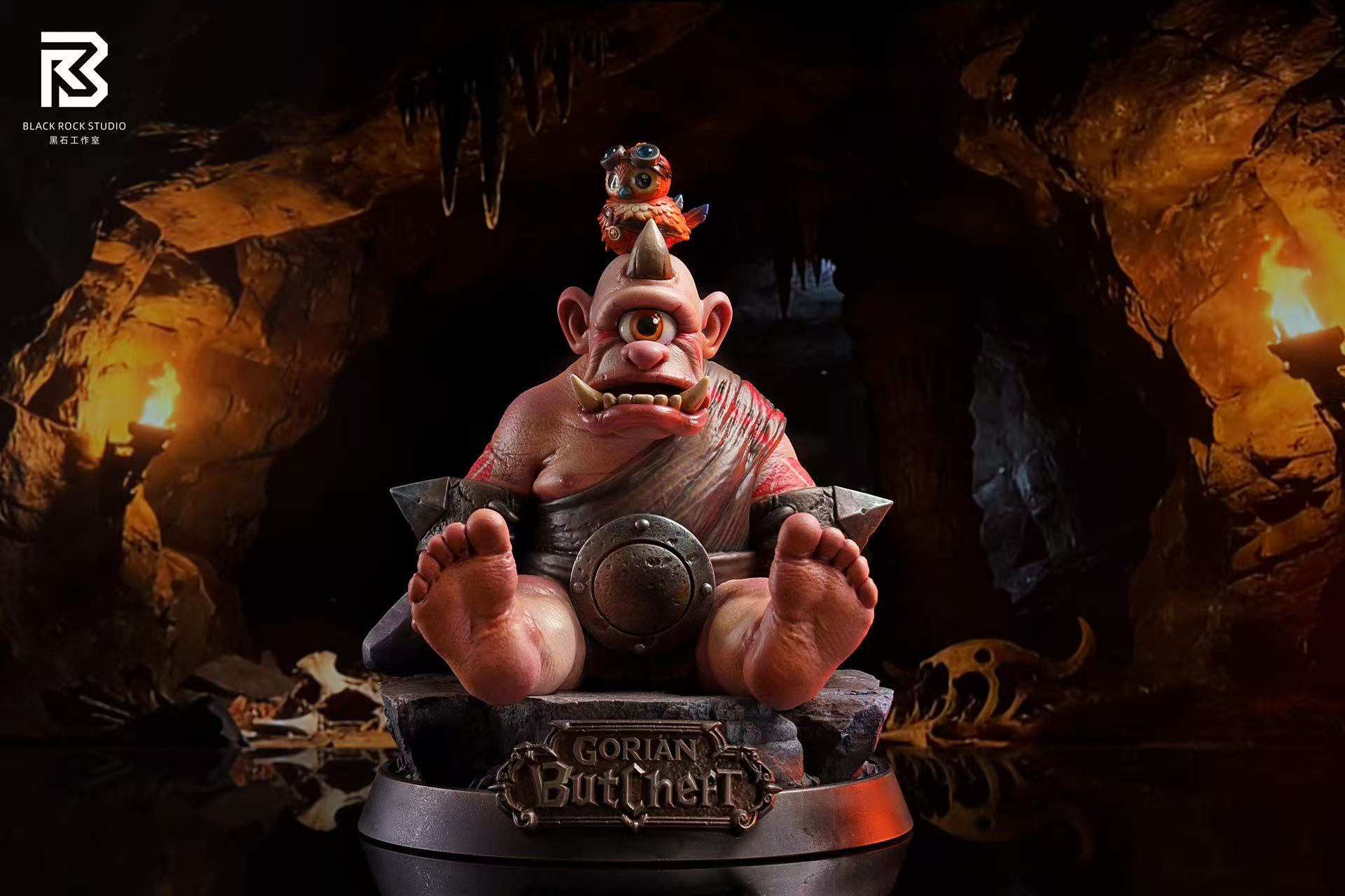 Black Rock Studio World of Warcraft Gryphon Hatchling, Gorian Butcher & Dread Horrorling