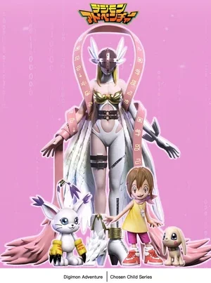 Butterfly Studio Digimon Angewomon, Hikari Yagami, Tailmon & Salamon