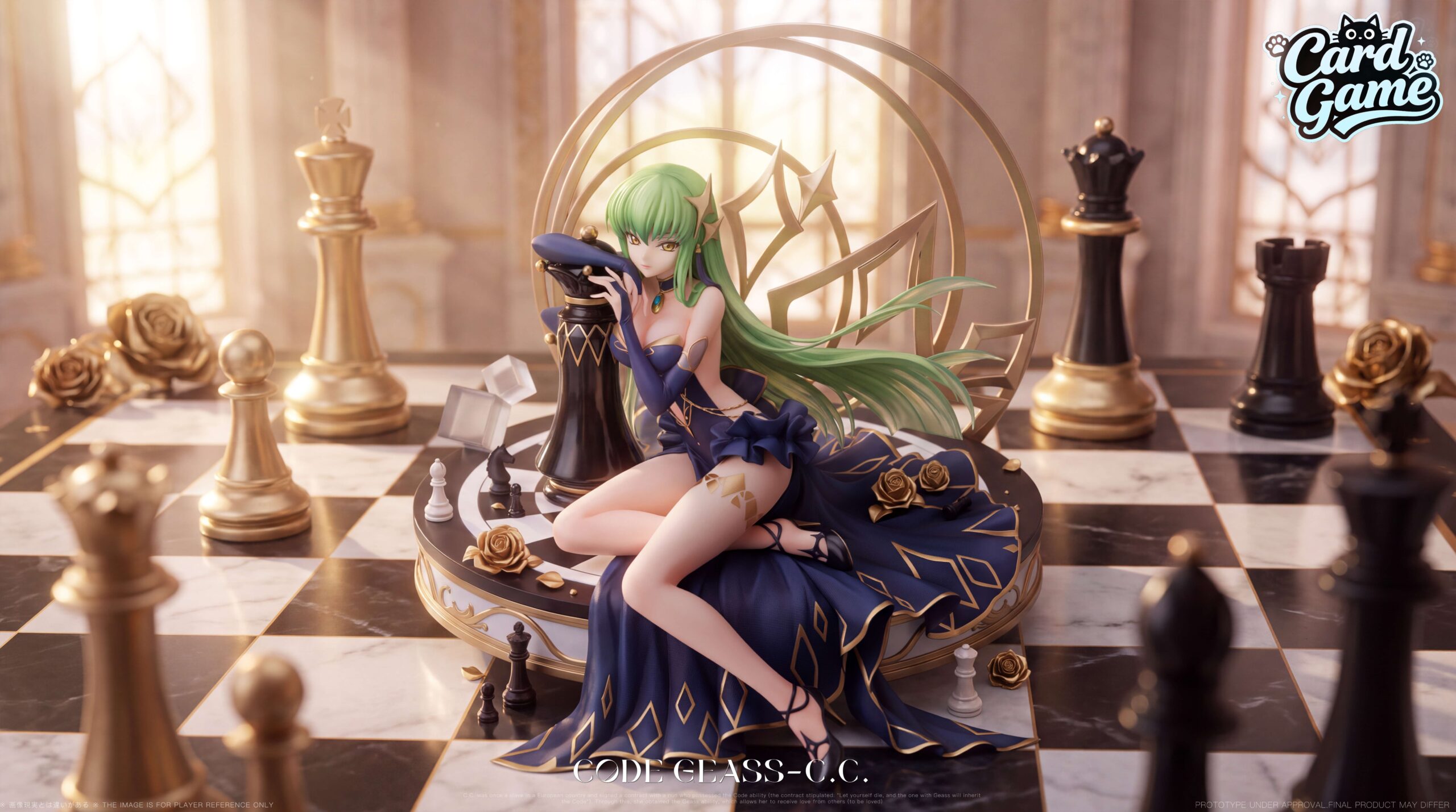 C.C. Queen Chess Statue by Card Game Studio