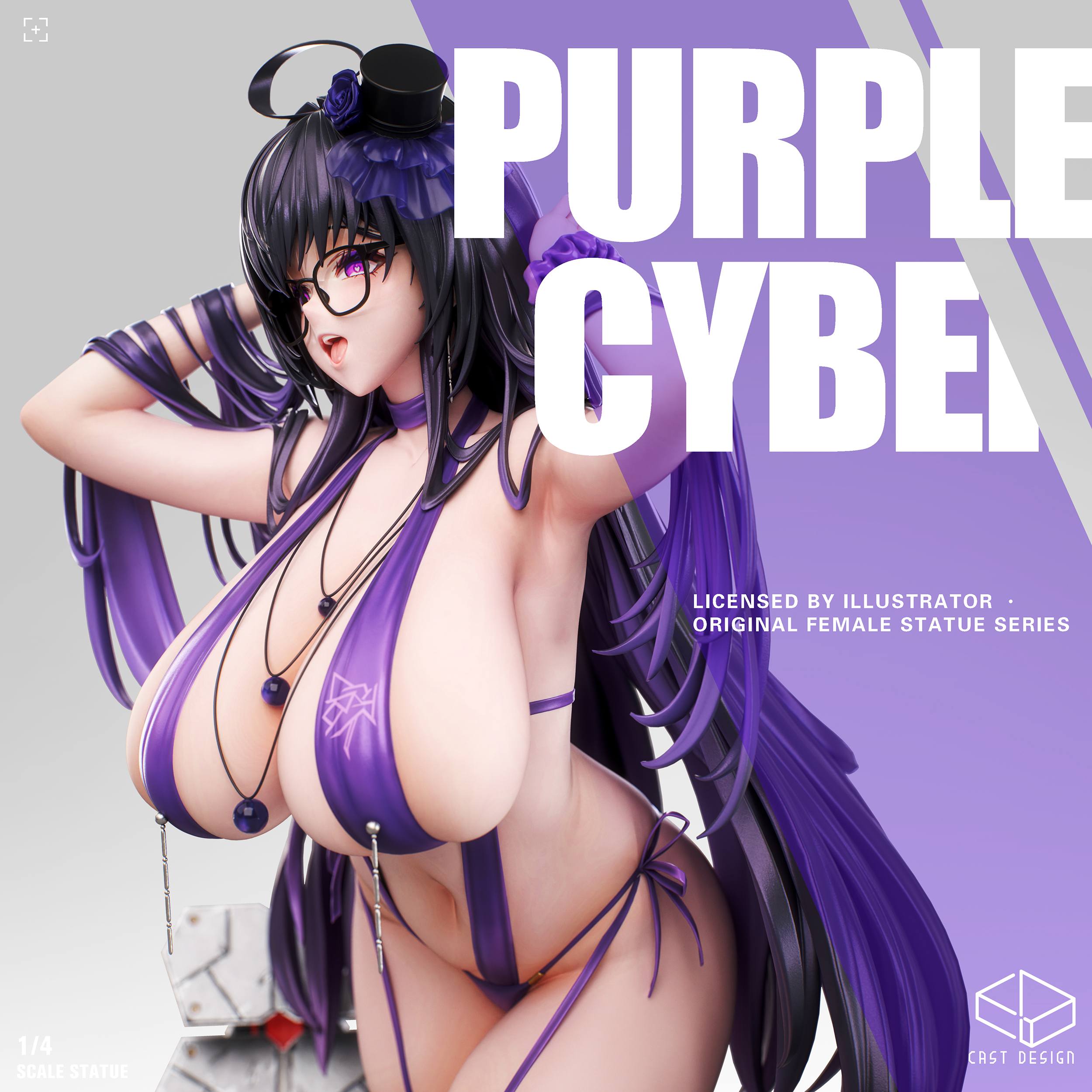 Cast Design Studio Original Character Purple Cyber