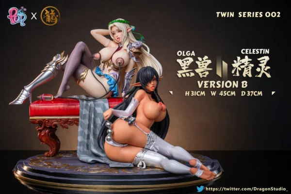 Dragon x POP   Olga & Celestine – 14 Scale Collectible Statue 