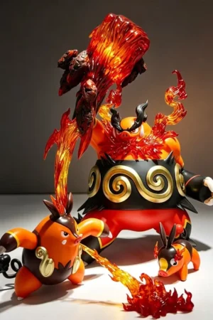 Duan Zao Jiang Studio Pokémon Emboar, Pignite & Tepig