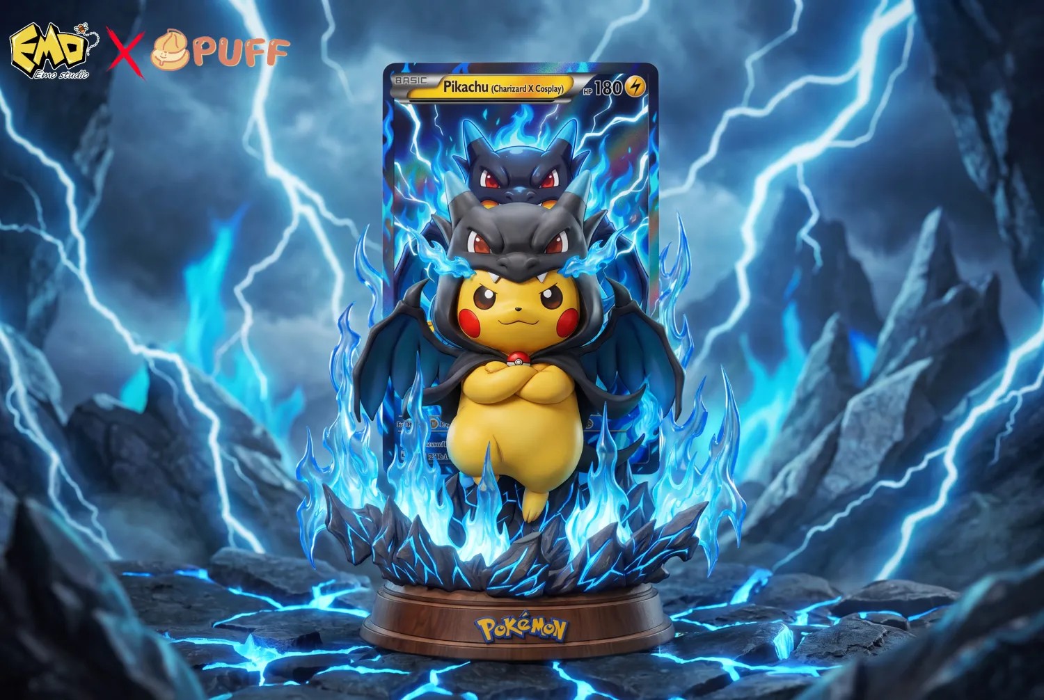 EMO × Puff Studio Pokémon Pikachu
