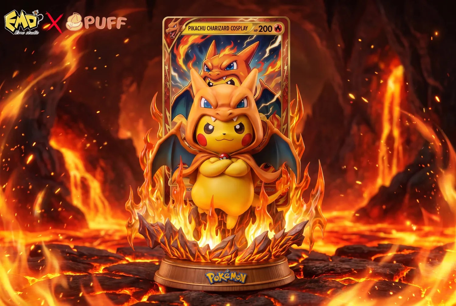 EMO × Puff Studio Pokémon Pikachu