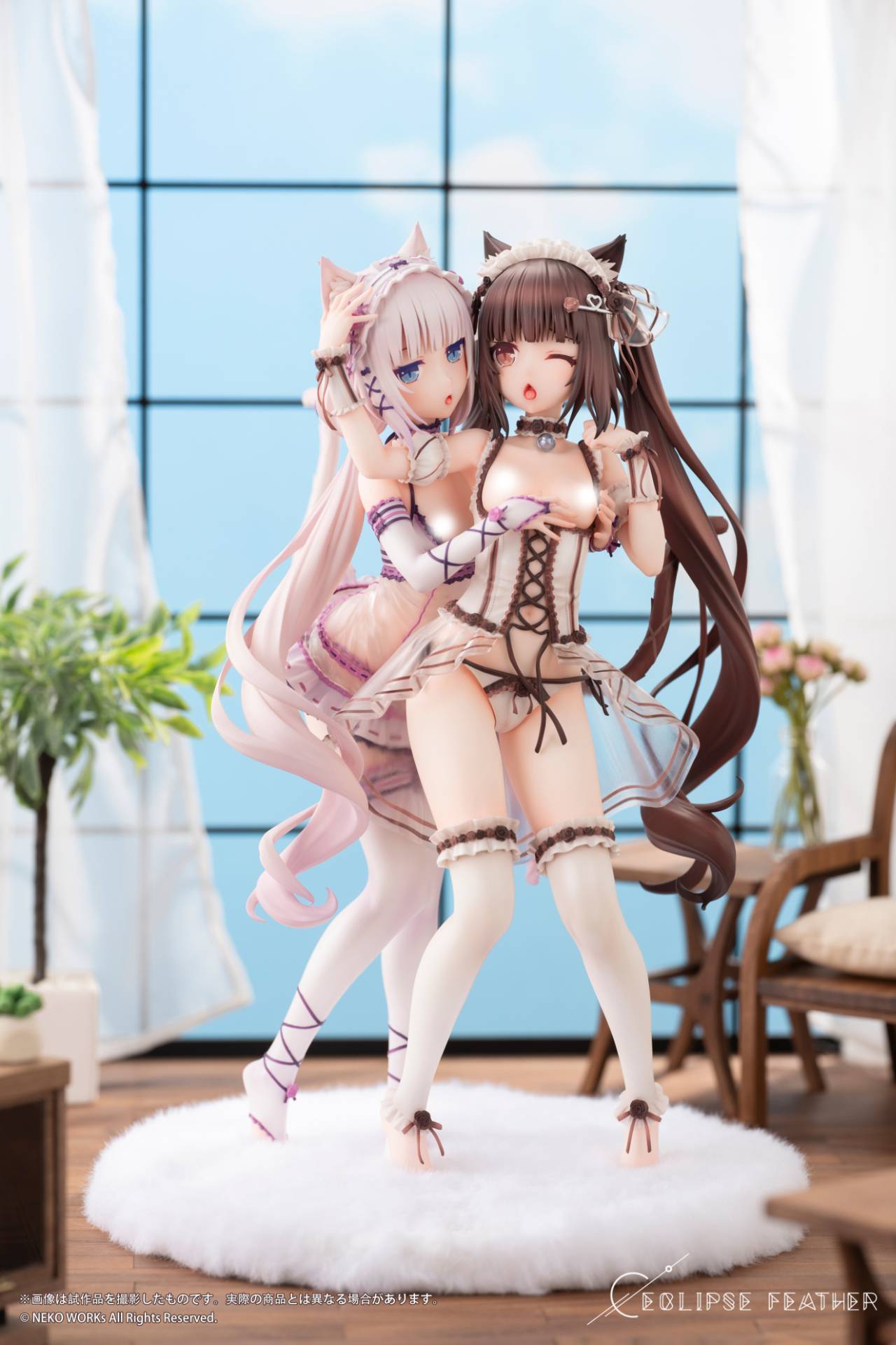Eclipse Feather NEKOPARA Chocola & Vanilla Sweet Afternoon Play Ver. 1/6 Scale Figure Set