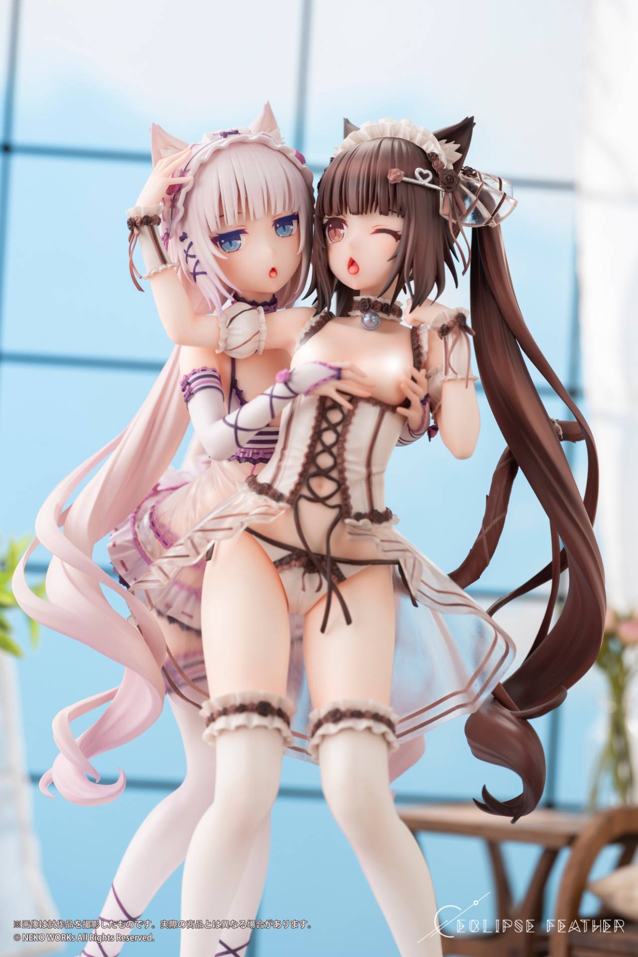 Eclipse Feather NEKOPARA Chocola & Vanilla Sweet Afternoon Play Ver. 1/6 Scale Figure Set