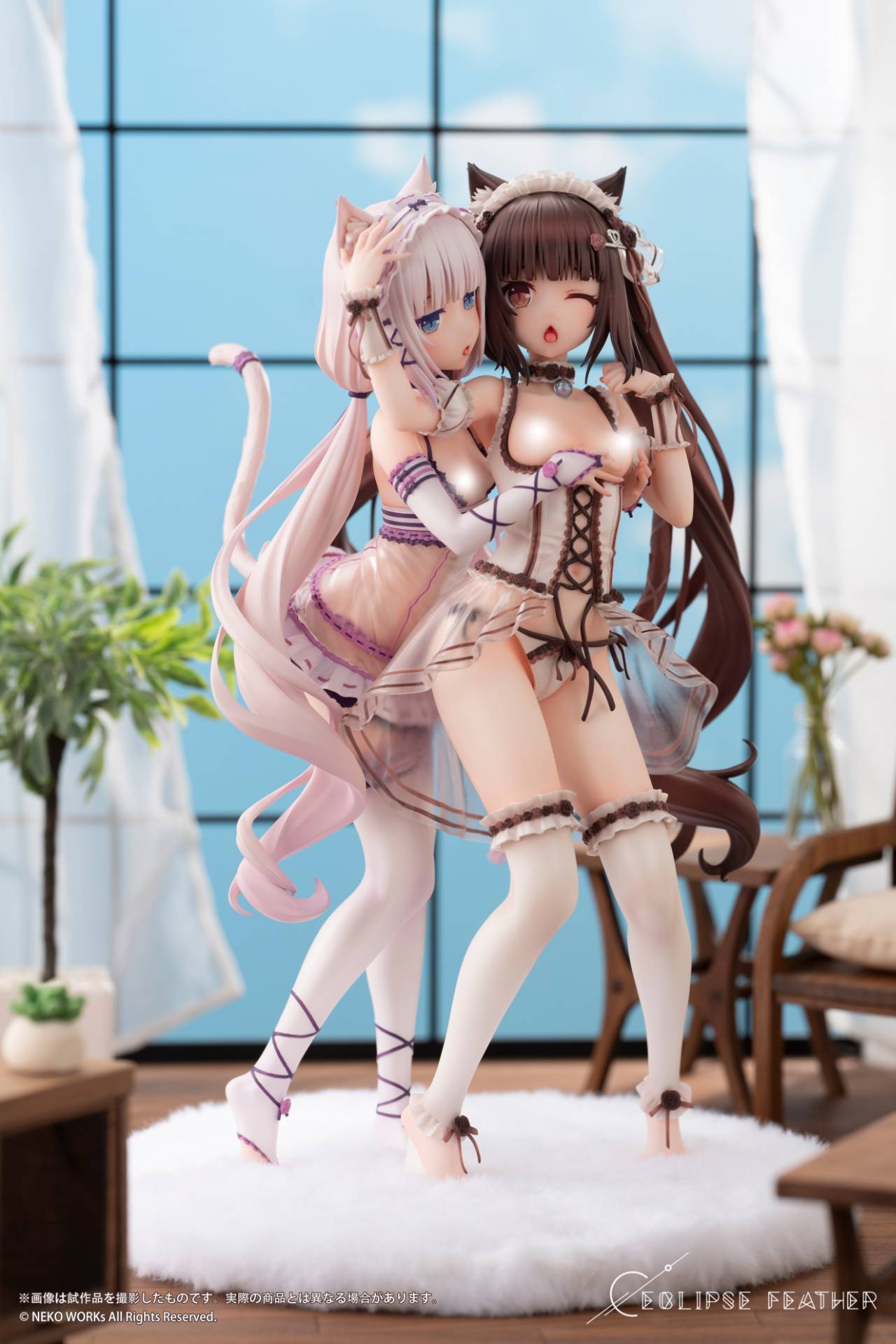Eclipse Feather NEKOPARA Chocola & Vanilla Sweet Afternoon Play Ver. 1/6 Scale Figure Set