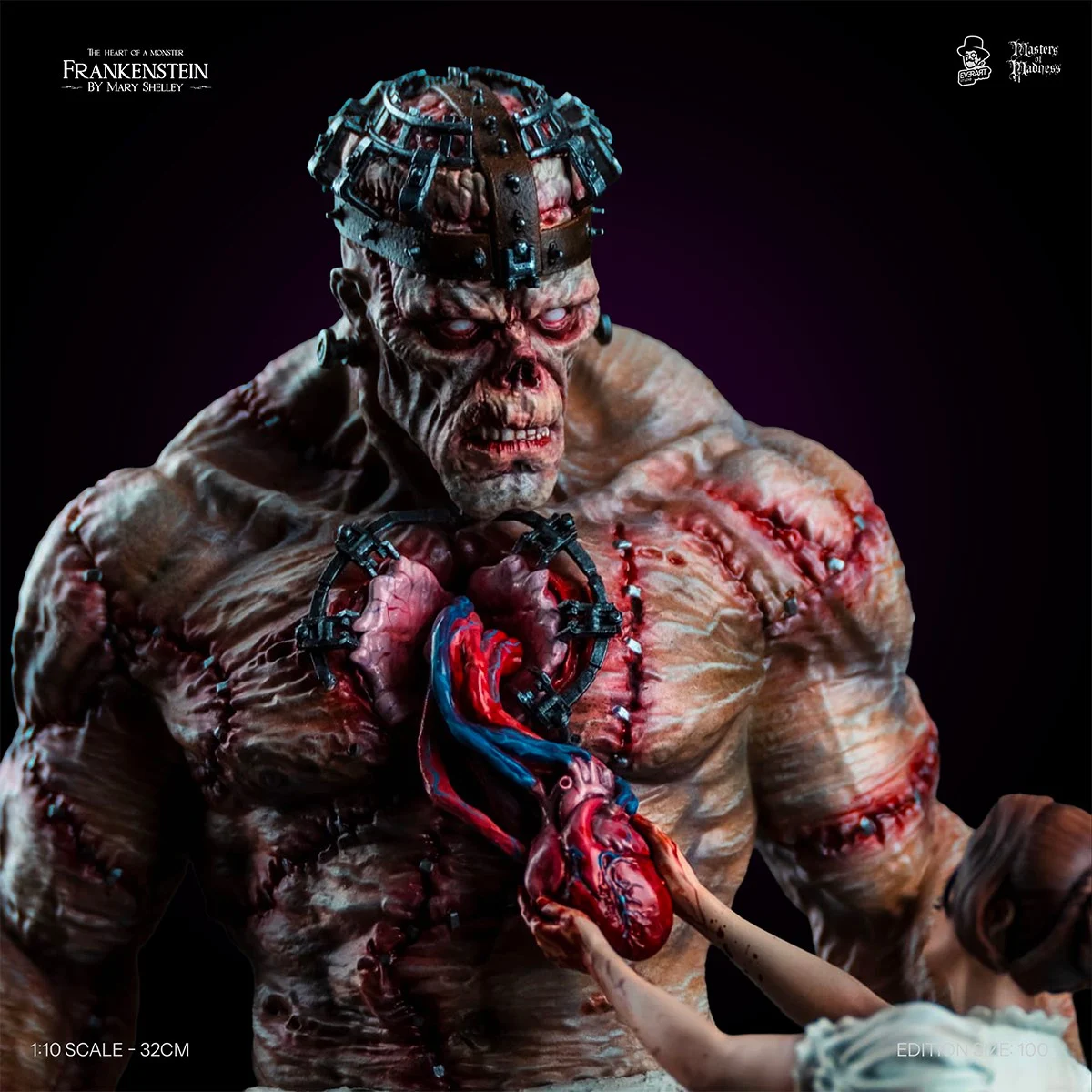 Everart Studio Frankenstein by Mary Shelley Frankenstein – 1/10 Scale Hand-Painted Polystone Statue - Image 8