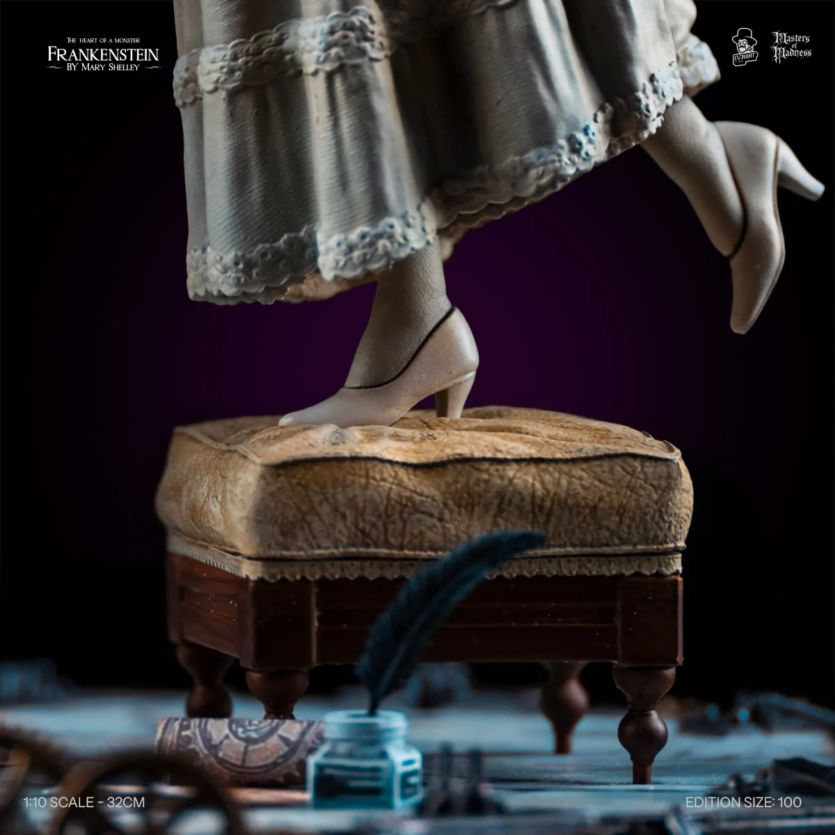 Everart Studio Frankenstein by Mary Shelley Frankenstein – 1/10 Scale Hand-Painted Polystone Statue - Image 12