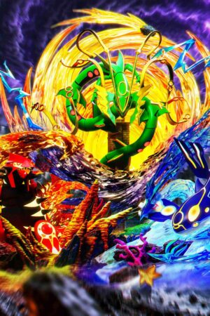 GG Studio Pokémon Groudon & Kyogre & Mega Rayquaza
