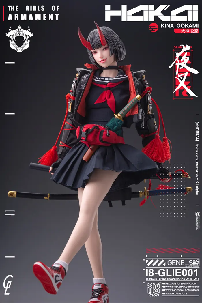 GHARLIERA Studio Original Kina Ookami & Rirua Ookami 1/6 Scale Licensed Collectible Figure