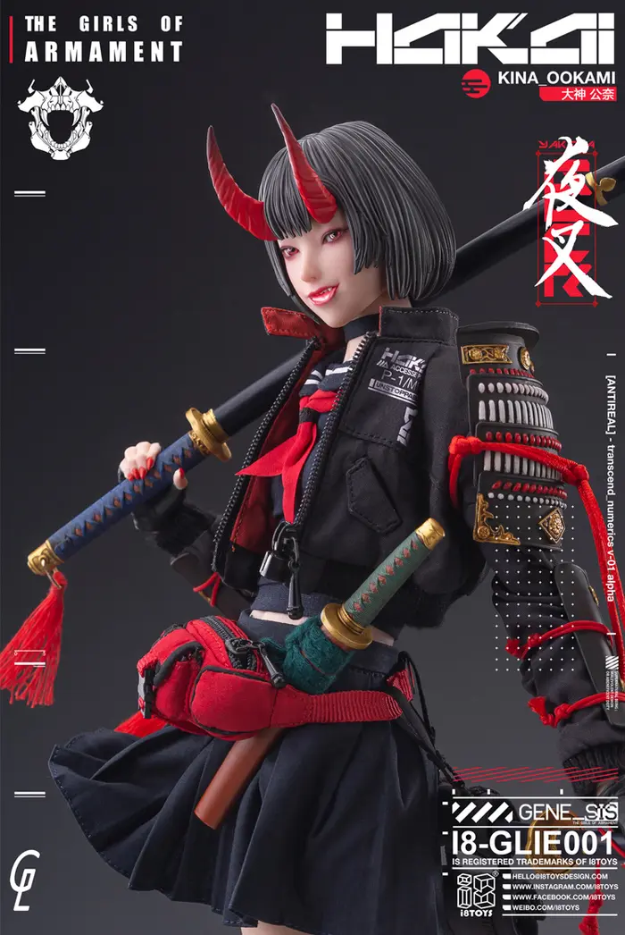 GHARLIERA Studio Original Kina Ookami & Rirua Ookami 1/6 Scale Licensed Collectible Figure