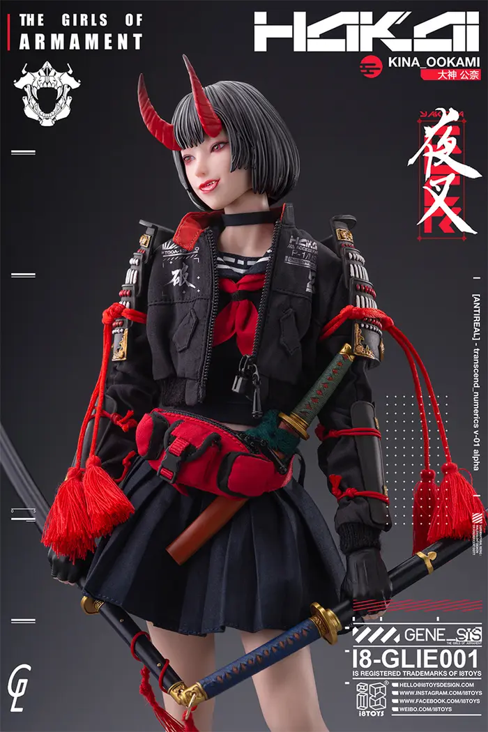 GHARLIERA Studio Original Kina Ookami & Rirua Ookami 1/6 Scale Licensed Collectible Figure