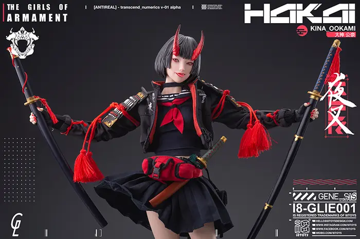 GHARLIERA Studio Original Kina Ookami & Rirua Ookami 1/6 Scale Licensed Collectible Figure