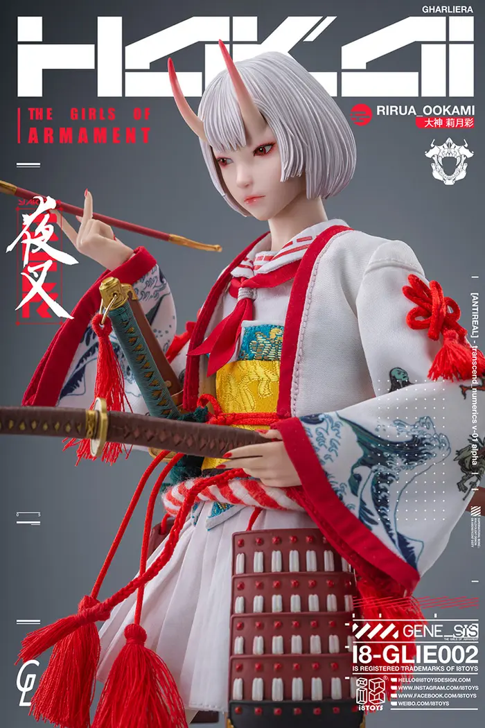 GHARLIERA Studio Original Kina Ookami & Rirua Ookami 16 Scale Licensed Collectible Figure