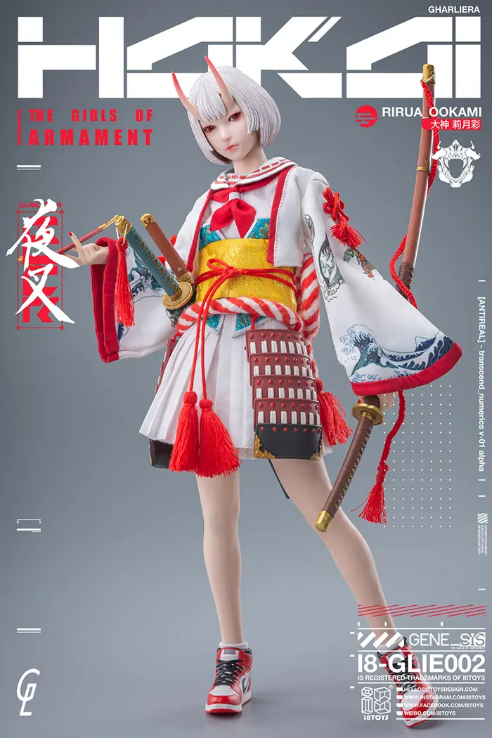 GHARLIERA Studio Original Kina Ookami & Rirua Ookami 1/6 Scale Licensed Collectible Figure