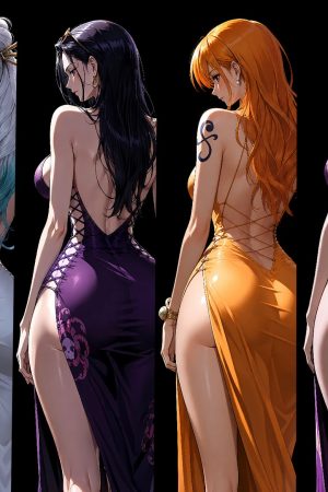 H2 Studio One Piece Yamato & Nico Robin & Nami & Boa Hancock & Nefeltari Vivi & Perona