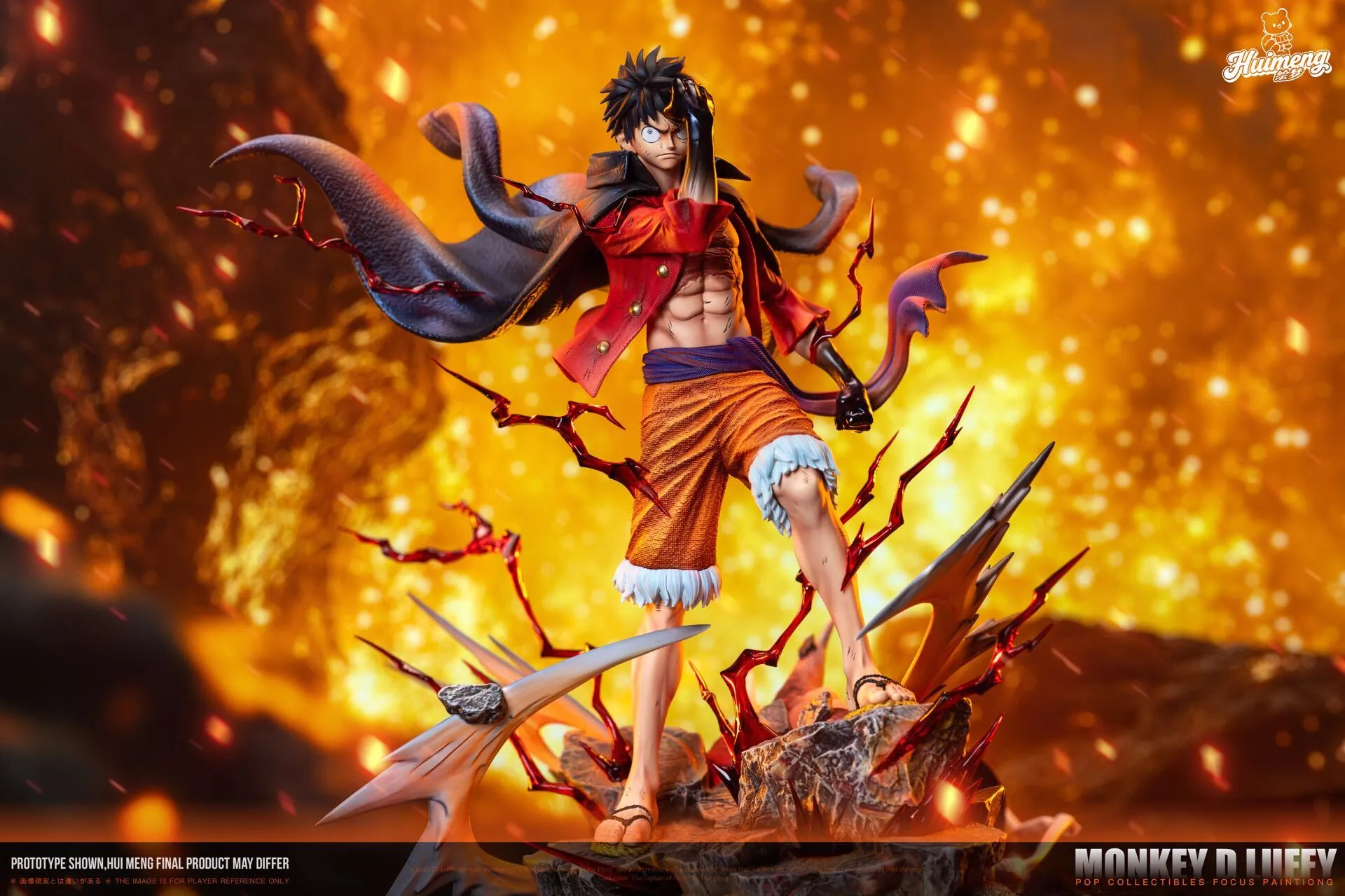 Huimeng Studio & MJ Manjiang Studio One Piece Luffy Haki Boy Resin Statue (Licensed)