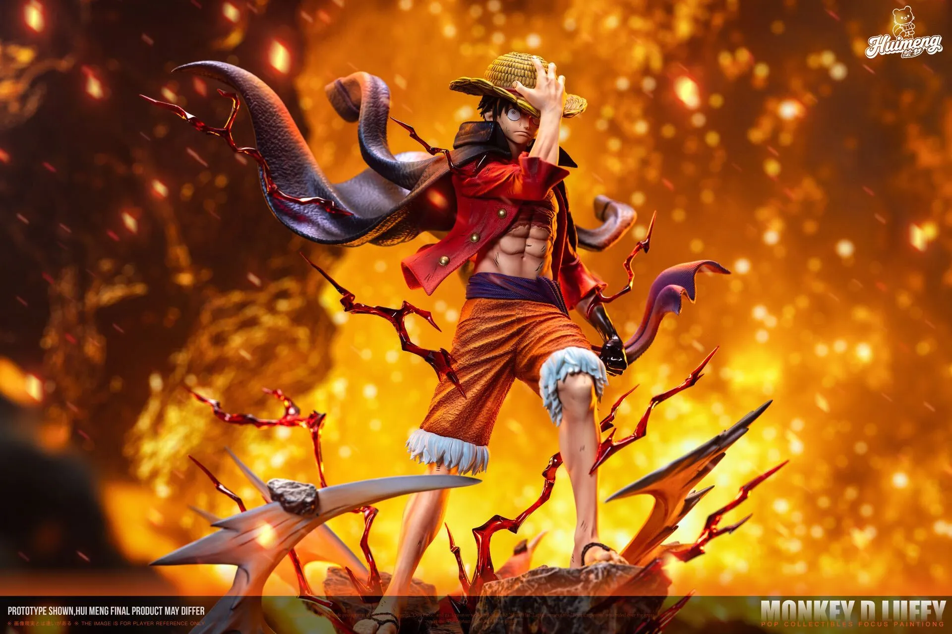 Huimeng Studio & MJ Manjiang Studio One Piece Luffy Haki Boy Resin Statue (Licensed)