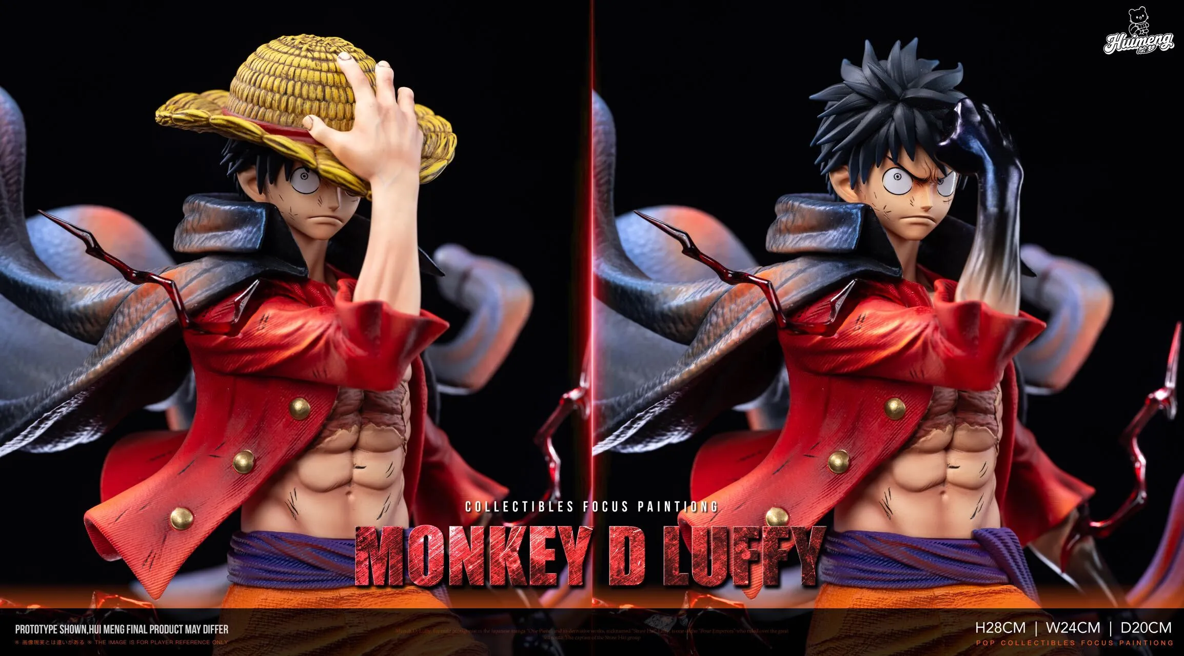 Huimeng Studio & MJ Manjiang Studio One Piece Luffy Haki Boy Resin Statue (Licensed)