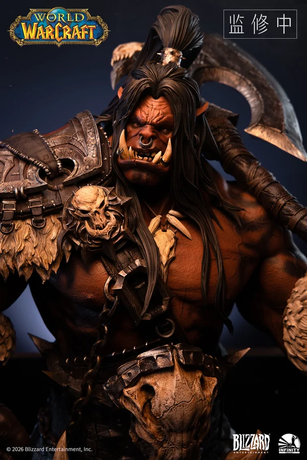 Alternate angle of the Grom Hellscream statue