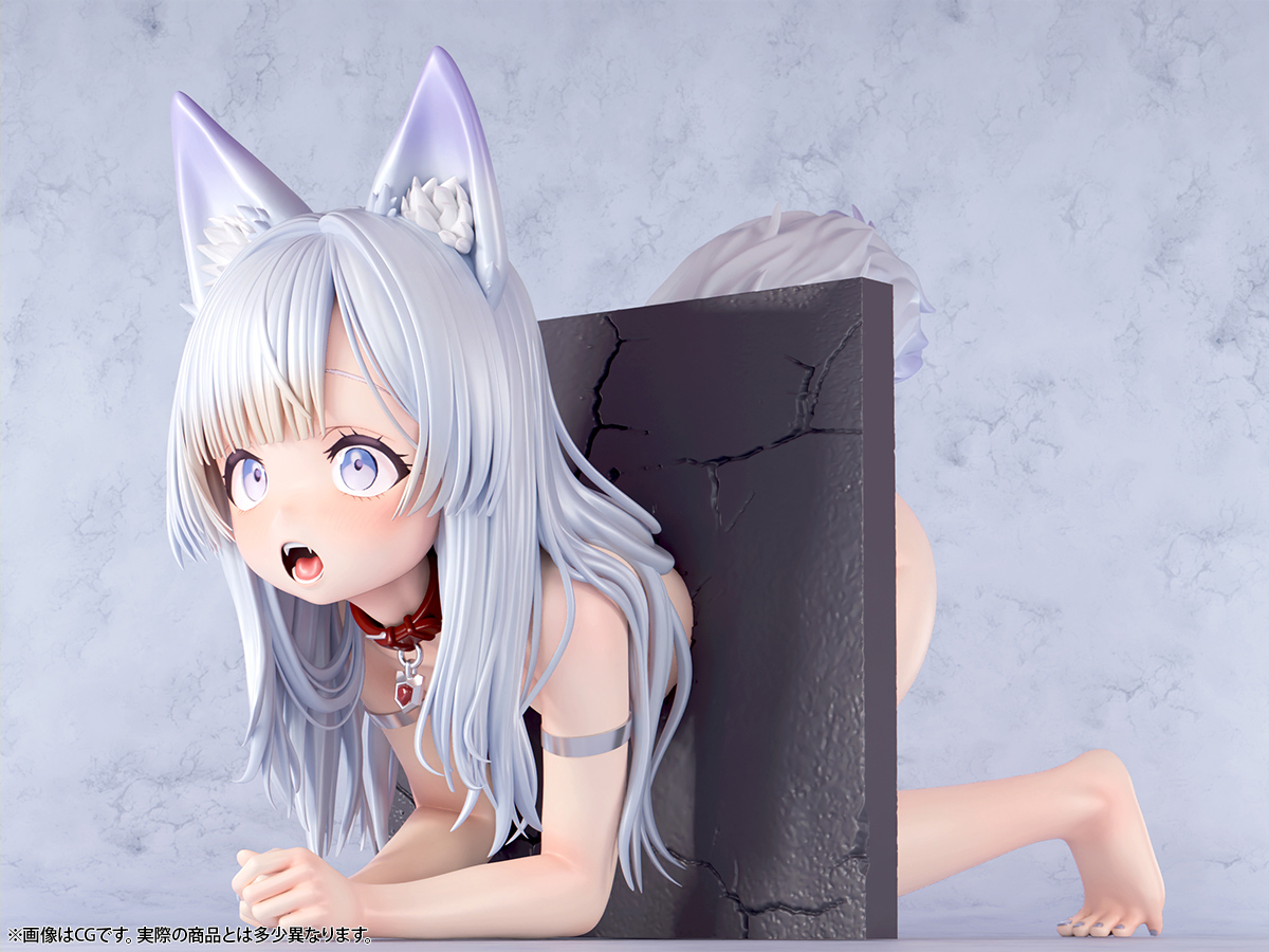 Insight Nikkan Shoujo Komachi – Kabeshiri Chibi Fox Girl – 1/5 Scale PVC Figure - Image 5