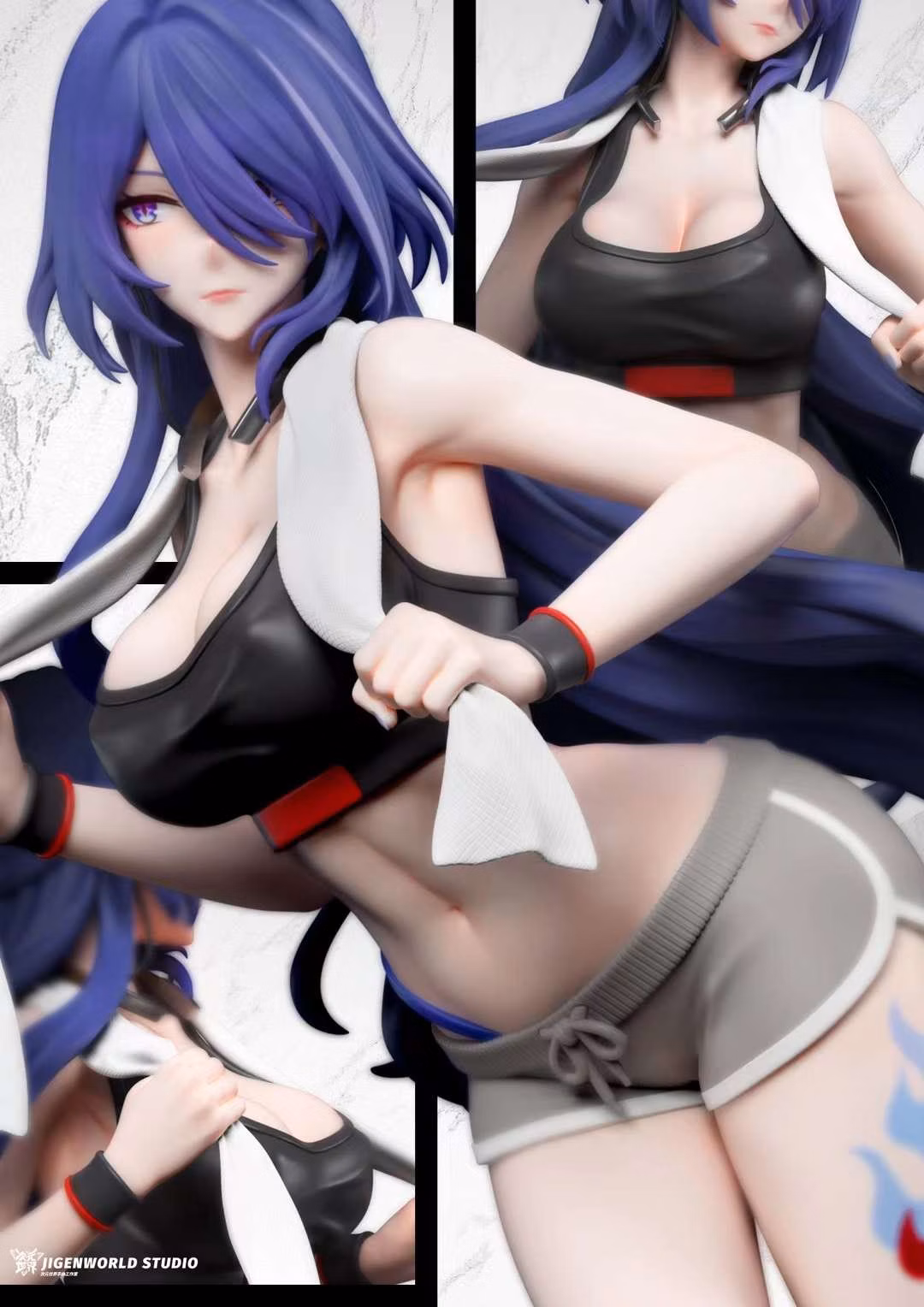 Detail of the Acheron figure from Jigenworld Studio
