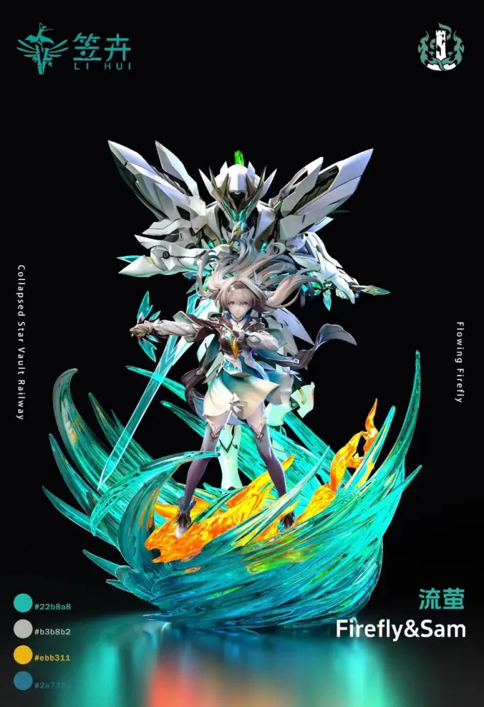 LI HUI Studio Honkai: Star Rail Firefly & SAM – 1/6 Scale Resin Statue - Image 6