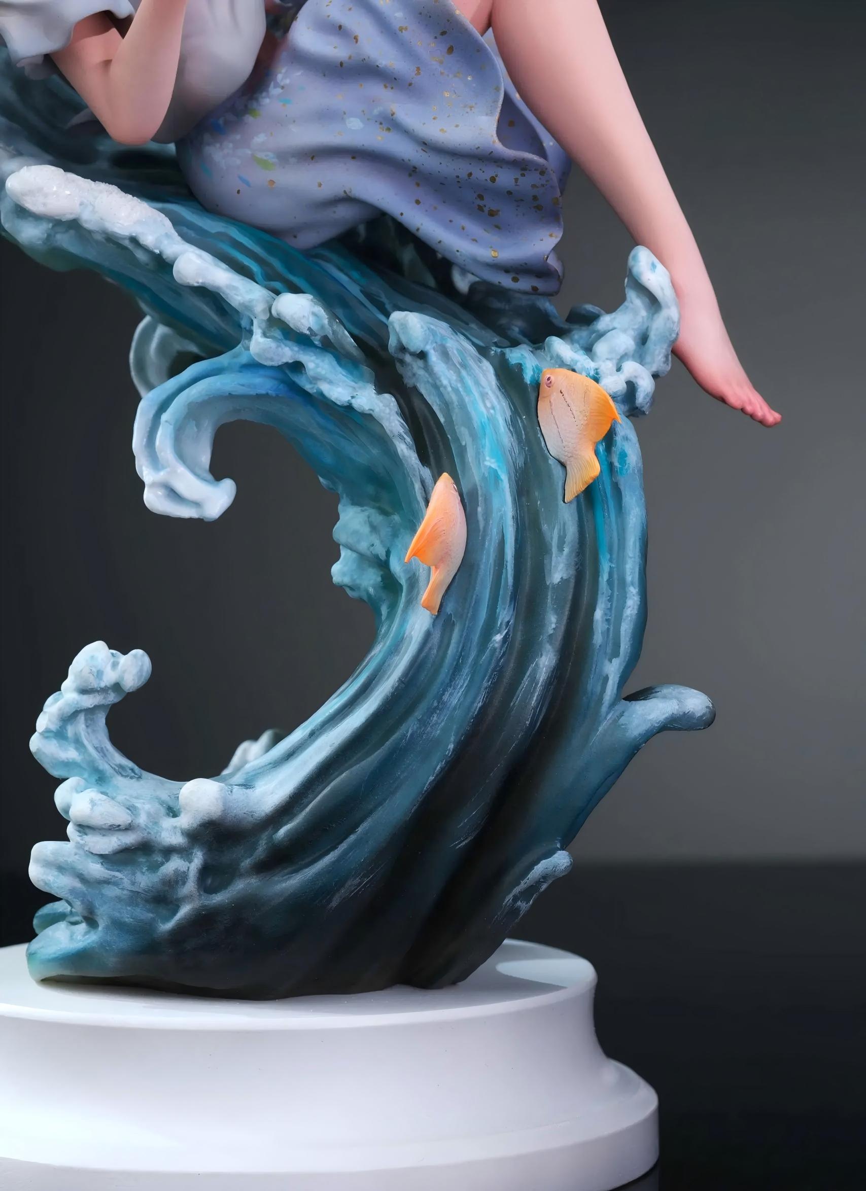 LOST17 Studio Original Blue Souls Kit White Mold Unpainted PU Resin Figure