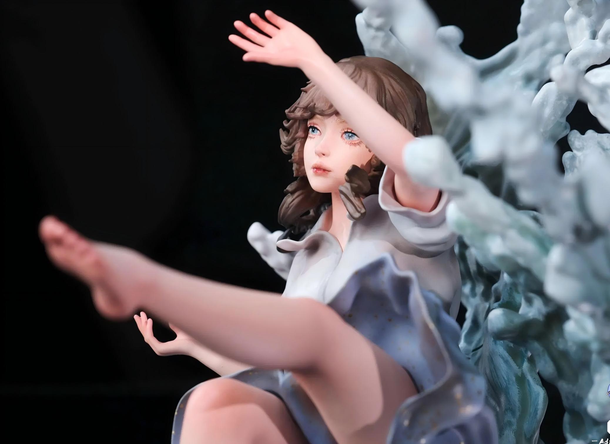 LOST17 Studio Original Blue Souls Kit White Mold Unpainted PU Resin Figure