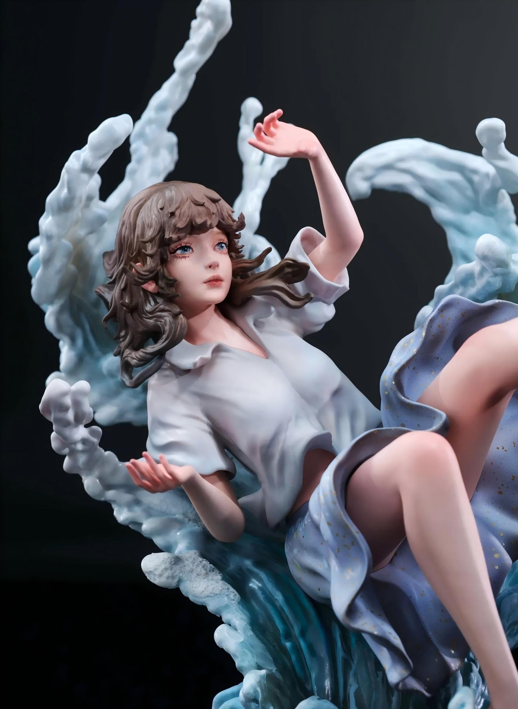 LOST17 Studio Original Blue Souls Kit White Mold Unpainted PU Resin Figure