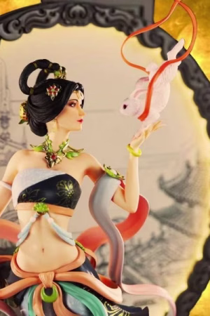 Alternative view of Libra Gemini Studio Original Goddess Series 3 Flying to the Moon Licensed Resin Statue